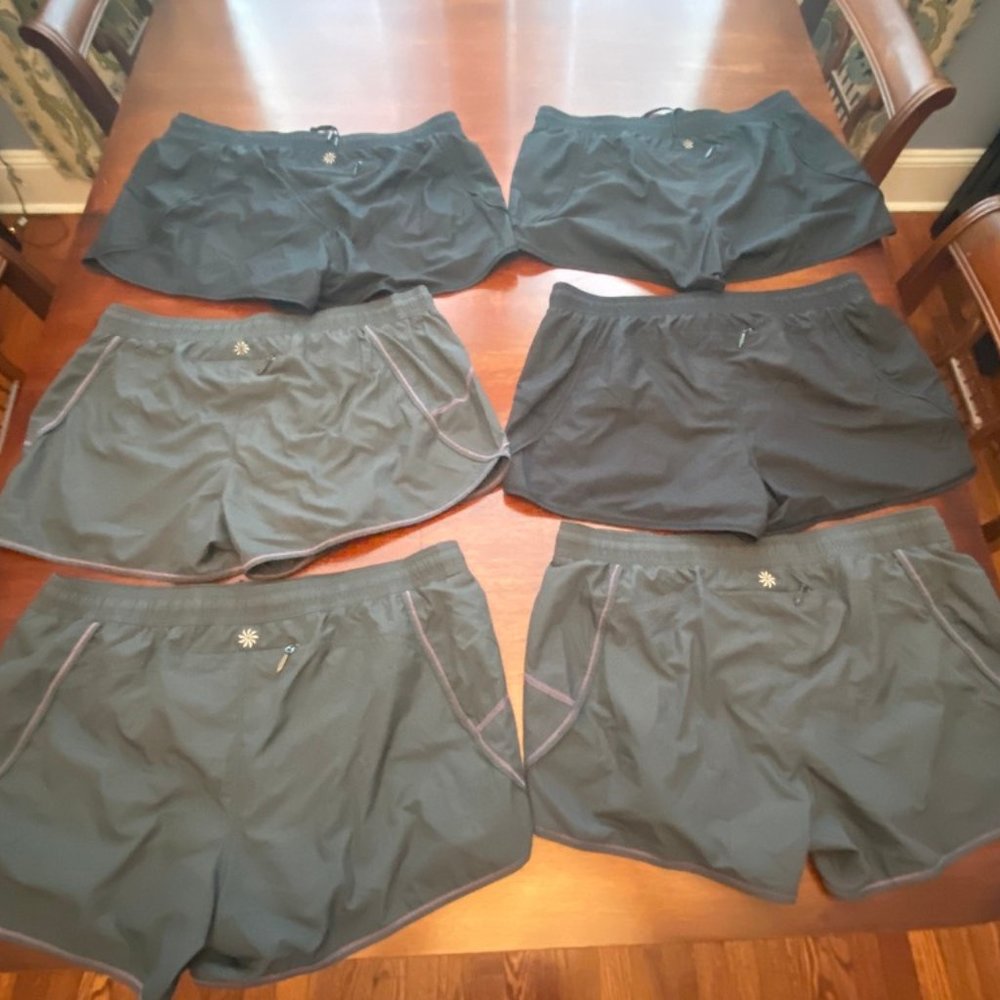 6 pairs Athleta Record Time Run Shorts ($50)